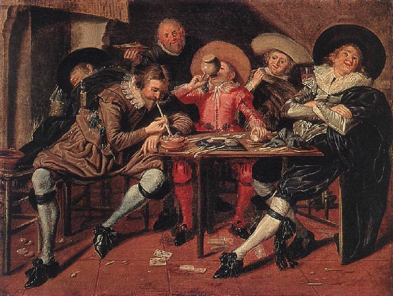 HALS, Dirck Amusing Party in the Open Air s oil painting image